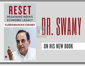Pranab Mukherjee launches the book titled ‘Reset: Regaining India’s Economic Legacy’ written by BJP MP Subramanian Swamy