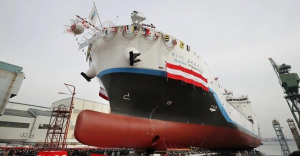 Japan launches world’s 1st liquid hydrogen transport ship, ‘Suiso frontier’