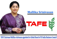 Mallika Srinivasan, chairman of TAFE appointed as a board member of USIBC