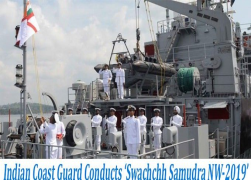 ICG conducted ‘Swachchh Samundra NW-2019’ off Vadinar in Gulf of Kutch, Gujarat