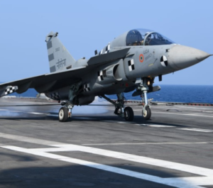 LCA Navy variant successfully lands on INS Vikramaditya