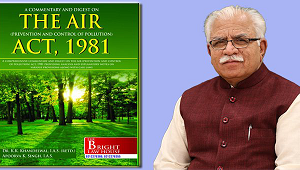 Haryana CM released book titled “A Commentary and Digest on The Air Act 1981”