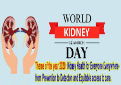 World Kidney Day was observed on March 12, 2020