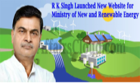 Raj Kumar Singh launched a new website of Ministry of New and Renewable energy