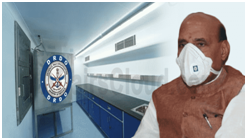 Defense Minister Shri Rajnath Singh inaugurates DRDO developed mobile laboratory to test COVID-19 samples