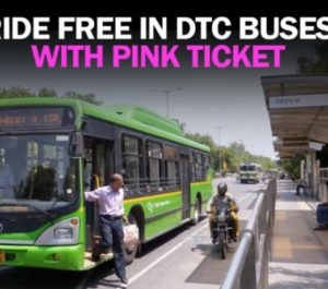 Pink tickets for women for free travel in DTC and cluster buses
