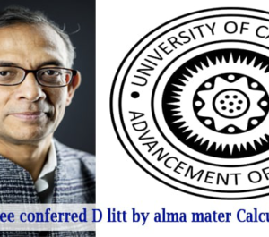 Abhijit Banerjee conferred D Litt by alma mater Calcutta University
