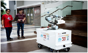 NTU Singapore researchers build disinfection robot to aid cleaners in COVID-19 outbreak